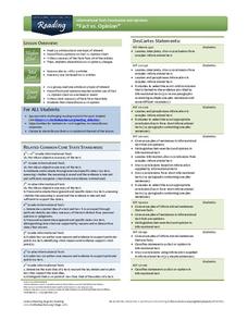 Fact vs. Opinion Lesson Plan Fact vs. Opinion Lesson Plan