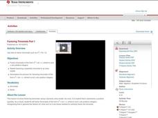 Factoring Trinomials Lesson Plan Factoring Trinomials Lesson Plan