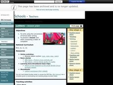 Factual Writing: Letters Lesson Plan Factual Writing: Letters Lesson Plan