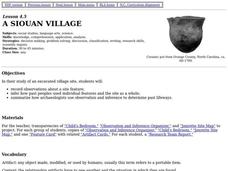 A Siouan Village Lesson Plan A Siouan Village Lesson Plan