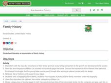 Family History Lesson Plan Family History Lesson Plan
