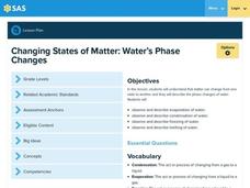 Changing States of Matter: Water’s Phase Changes Lesson Plan Changing States of Matter: Water’s Phase Changes Lesson Plan