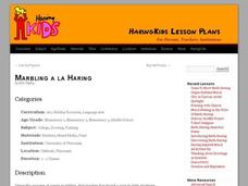 Marbling A La Haring Lesson Plan Marbling A La Haring Lesson Plan