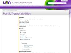 Family Responsibilities Lesson Plan Family Responsibilities Lesson Plan