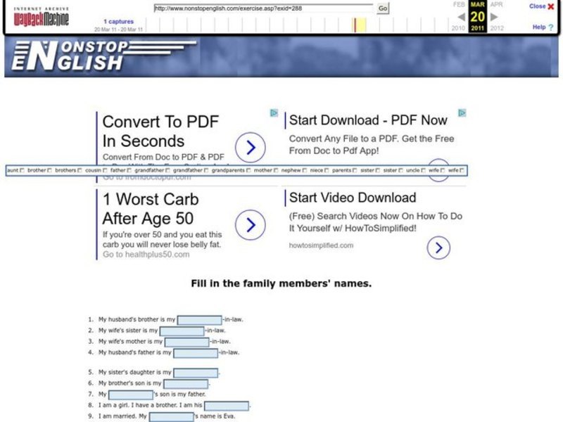 Family Relationships Interactive Family Relationships Interactive