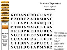 Famous Explorers Worksheet Famous Explorers Worksheet