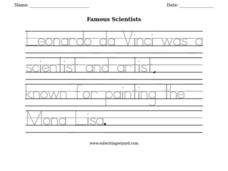 Famous Scientists Worksheet Famous Scientists Worksheet