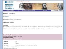 Famous Scientists Lesson Plan Famous Scientists Lesson Plan