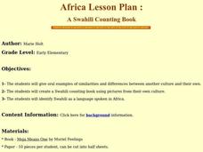 A Swahili Counting Book Lesson Plan A Swahili Counting Book Lesson Plan