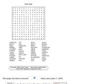 Fast Food Puzzle Worksheet Fast Food Puzzle Worksheet