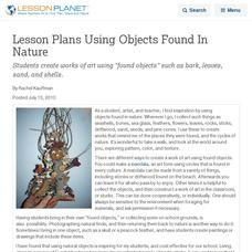 Lesson Plans Using Objects Found In Nature Lesson Planet Article Lesson Plans Using Objects Found In Nature Lesson Planet Article