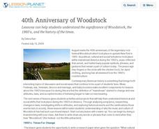 40th Anniversary of Woodstock Lesson Planet Article 40th Anniversary of Woodstock Lesson Planet Article