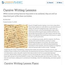 Cursive Writing Lessons Lesson Planet Article Cursive Writing Lessons Lesson Planet Article