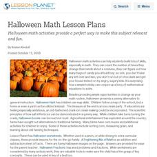 Halloween Math Lesson Plans Lesson Planet Article Halloween Math Lesson Plans Lesson Planet Article