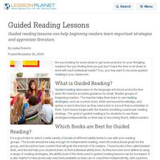 Guided Reading Lessons Lesson Planet Article Guided Reading Lessons Lesson Planet Article