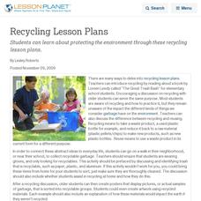 Recycling Lesson Plans Lesson Planet Article Recycling Lesson Plans Lesson Planet Article