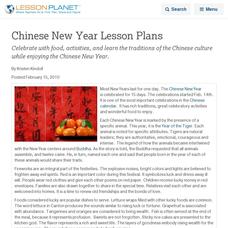Chinese New Year Lesson Plans Lesson Planet Article Chinese New Year Lesson Plans Lesson Planet Article