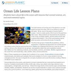 Ocean Life Lesson Plans Lesson Planet Article Ocean Life Lesson Plans Lesson Planet Article