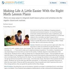 Making Life A Little Easier With the Right Math Lesson Plans Lesson Planet Article Making Life A Little Easier With the Right Math Lesson Plans Lesson Planet Article