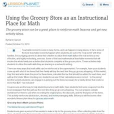 Using the Grocery Store as an Instructional Place for Math Lesson Planet Article Using the Grocery Store as an Instructional Place for Math Lesson Planet Article