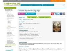 Figurative Language Lesson Plan Figurative Language Lesson Plan