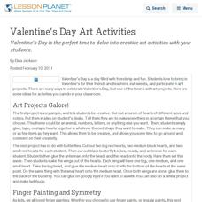 Valentine's Day Art Activities Lesson Planet Article Valentine's Day Art Activities Lesson Planet Article