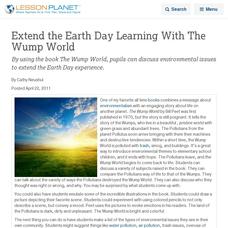 Extend the Earth Day Learning With "The Wump World" Lesson Planet Article Extend the Earth Day Learning With "The Wump World" Lesson Planet Article