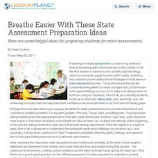 Breathe Easier With These State Assessment Preparation Ideas Lesson Planet Article Breathe Easier With These State Assessment Preparation Ideas Lesson Planet Article