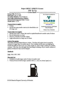 Fill 'Er Up Lesson Plan Fill 'Er Up Lesson Plan