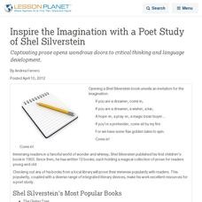 Inspire the Imagination with a Poet Study of Shel Silverstein Lesson Planet Article Inspire the Imagination with a Poet Study of Shel Silverstein Lesson Planet Article