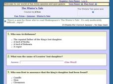 The Winter's Tale: Fun Trivia Quiz Interactive The Winter's Tale: Fun Trivia Quiz Interactive