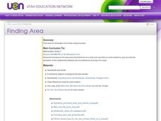 Finding Area Lesson Plan Finding Area Lesson Plan