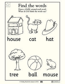 Find the Words Worksheet Find the Words Worksheet
