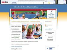 Finding Main Ideas Lesson Plan Finding Main Ideas Lesson Plan