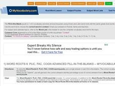 Latin roots plic, fac, cogn: Online Quiz Interactive Latin roots plic, fac, cogn: Online Quiz Interactive