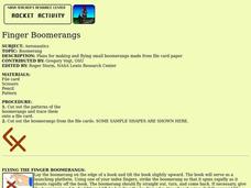 Finger Boomerangs Lesson Plan Finger Boomerangs Lesson Plan