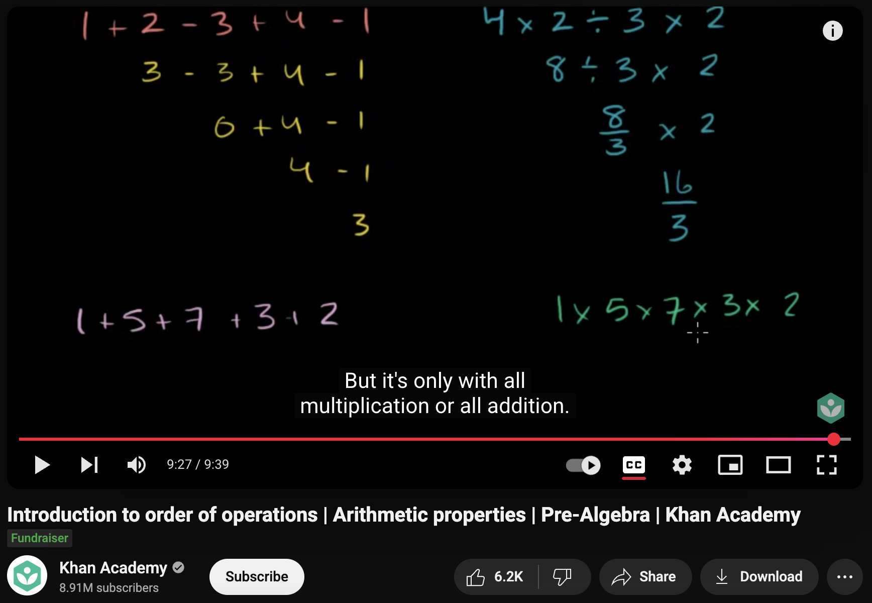 Introduction to Order of Operations, Arithmetic Properties, Pre-Algebra Instructional Video Introduction to Order of Operations, Arithmetic Properties, Pre-Algebra Instructional Video