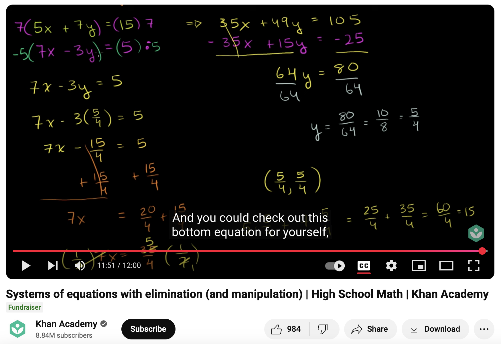 Systems of Equations with Elimination (and Manipulation), High School Math Instructional Video Systems of Equations with Elimination (and Manipulation), High School Math Instructional Video