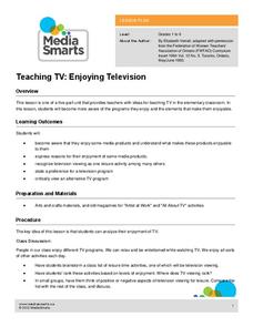 Teaching TV: Enjoying Television Lesson Plan Teaching TV: Enjoying Television Lesson Plan