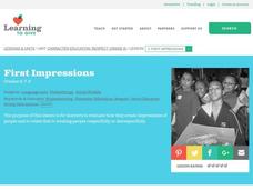 First Impressions Lesson Plan First Impressions Lesson Plan