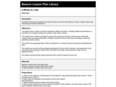 A Whale of a Tale Lesson Plan A Whale of a Tale Lesson Plan