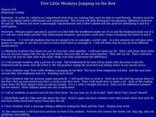 Five Little Monkeys Jumping on the Bed Lesson Plan Five Little Monkeys Jumping on the Bed Lesson Plan