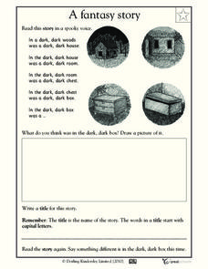 A Fantasy Story: Spooky! Worksheet A Fantasy Story: Spooky! Worksheet