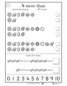 4 More Than Worksheet 4 More Than Worksheet