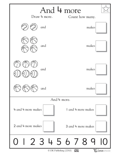 And 4 More Makes... Worksheet And 4 More Makes... Worksheet