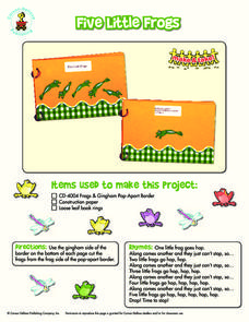 Five Little Frogs Lesson Plan Five Little Frogs Lesson Plan