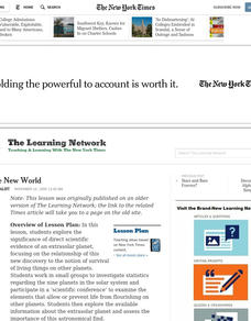 A Whole New World Lesson Plan A Whole New World Lesson Plan