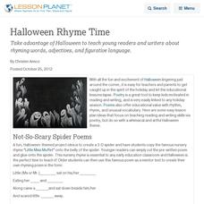Halloween Rhyme Time Lesson Planet Article Halloween Rhyme Time Lesson Planet Article