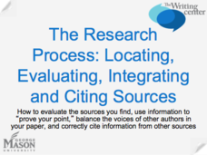 The Research Process: Locating, Evaluating, Integrating, and Citing Sources PPT The Research Process: Locating, Evaluating, Integrating, and Citing Sources PPT