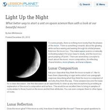 Excite the Night with a Look at the Moon Lesson Planet Article Excite the Night with a Look at the Moon Lesson Planet Article